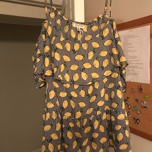 Lemon Off Shoulder Shirt